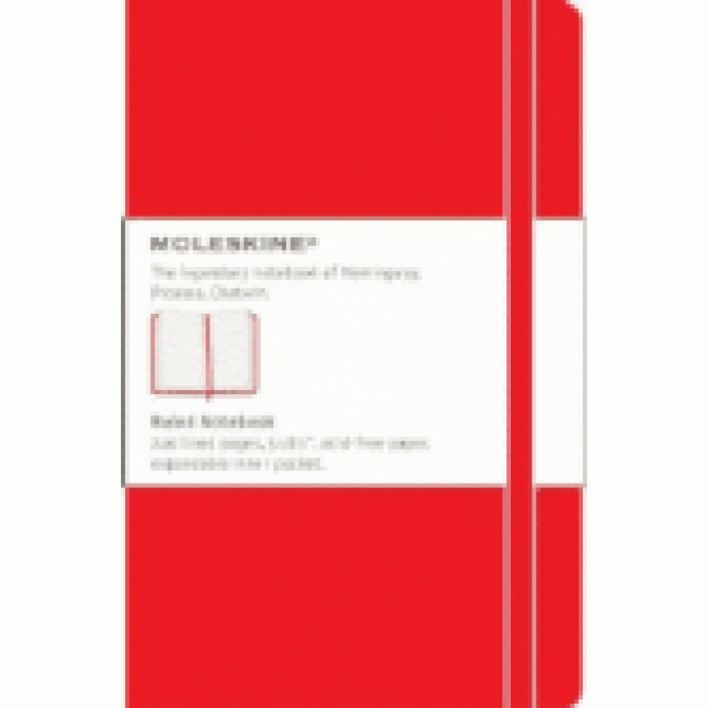 Libreta Moleskine Notebook Pocket Ruled Rojo