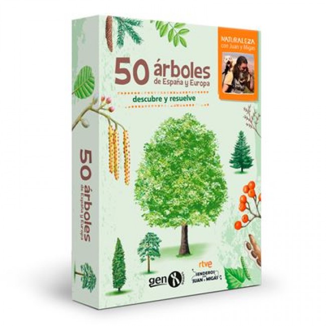 Juego de mesa 50 árboles de España y Europa