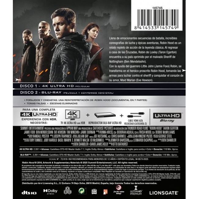 UHD-ROBIN HOOD ORIGINS +2D