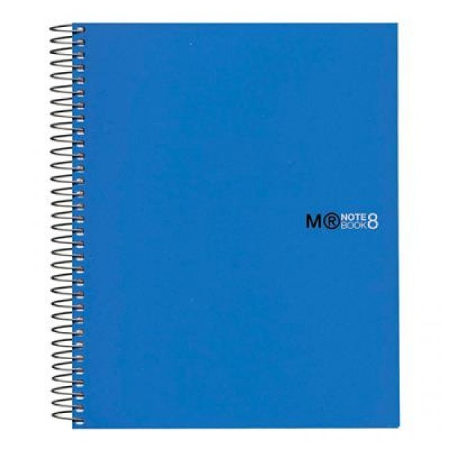 Cuaderno a5 cuad pp azul mr 03