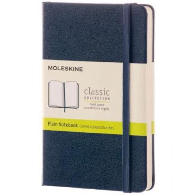 Cuaderno clásico Moleskine  Liso azul P
