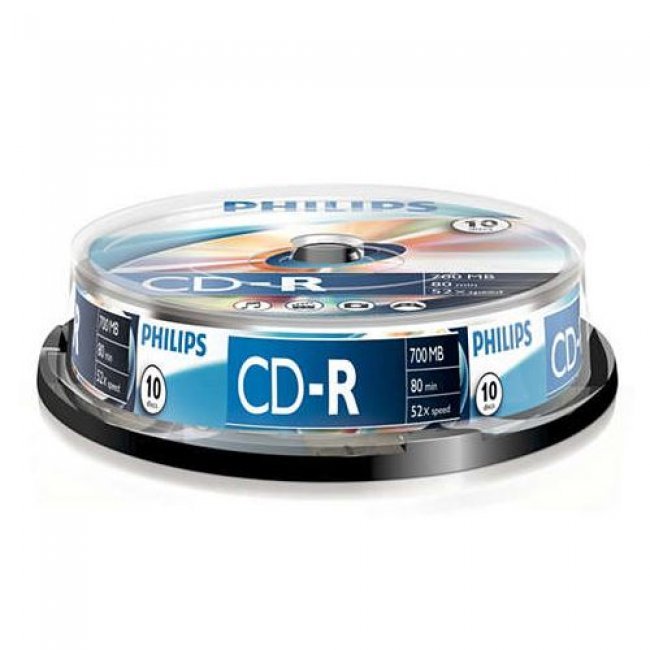 Pack Philips 10 CD-R 700 MB