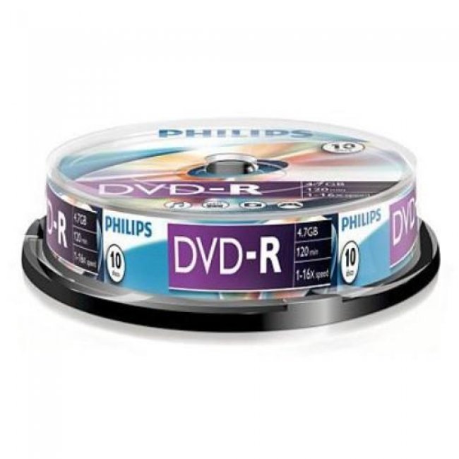 Philips DVD-R DM4S6B10F - DVD+RW vírgenes (DVD-R)