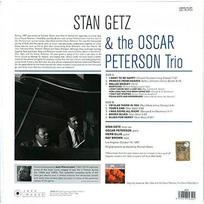 Stan Getz & The Oscar Peterson Trio (Edición vinilo)