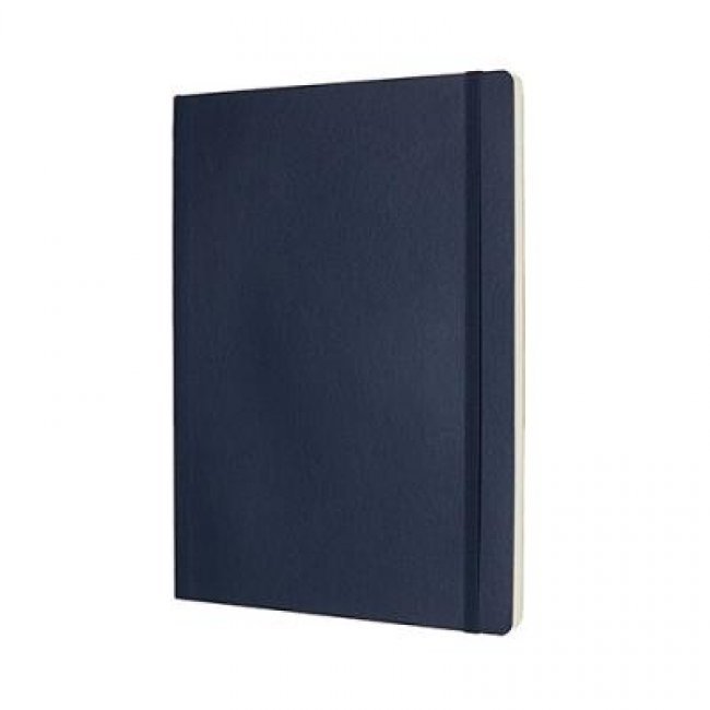 Libreta Moleskine XL tapa blanda liso azul zafiro