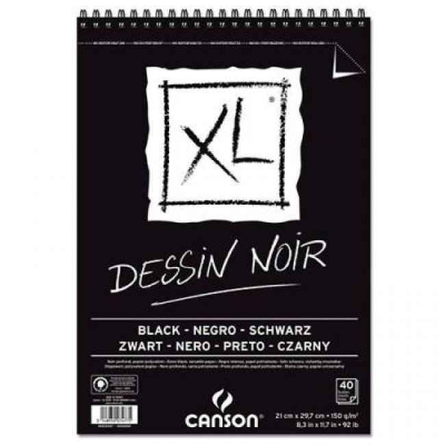 Canson xl-bloc 21x29 black fino n05