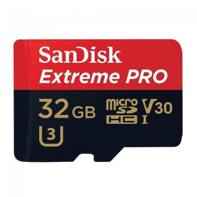 Tarjeta Sandisk microSDHC Extreme Pro 32GB 100MB/s + adaptador