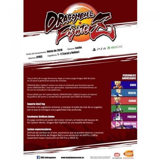 Dragon Ball Fighter Z PS4