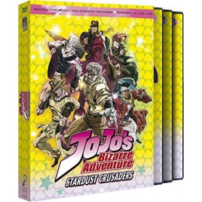 Jojo's Bizarre Adventure Stardust Crusaders  Temporada 2 Parte 1 Episodios 1 a 12 - DVD