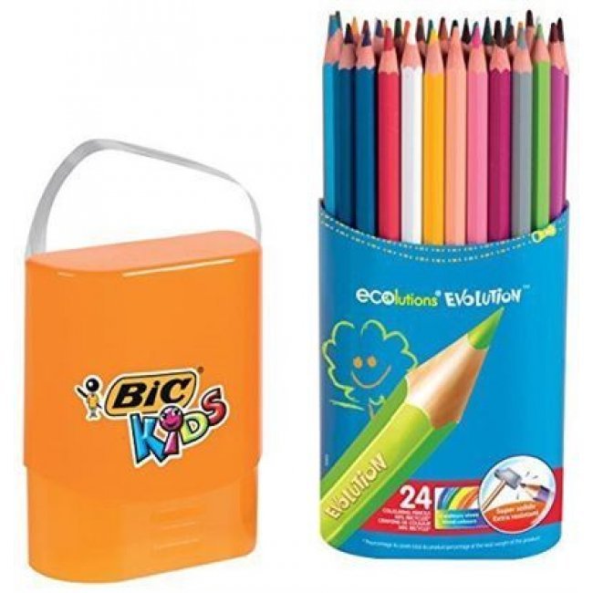 24 lápices para colorear Bic Evolution