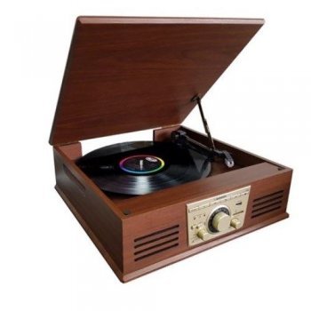 Tocadiscos Bluetooth Sunstech PXR32 Madera