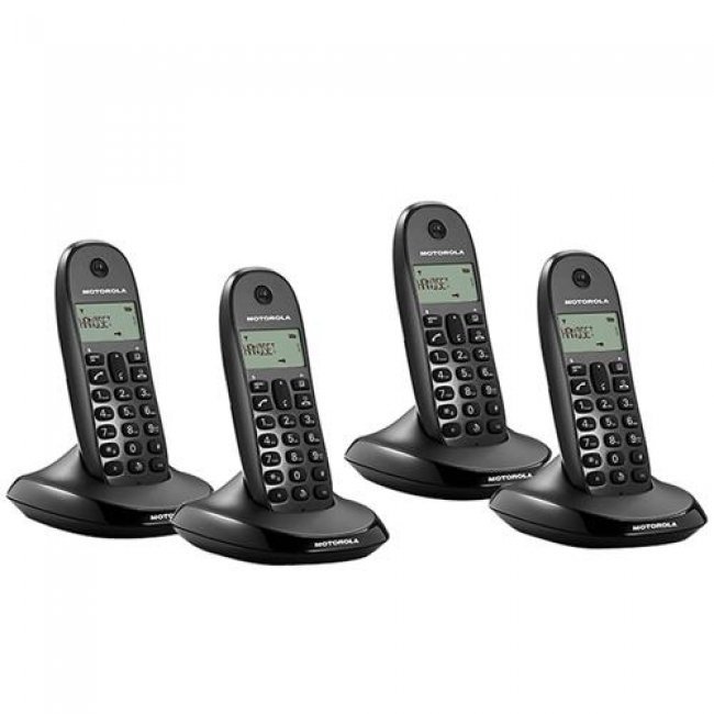 Teléfono inalámbrico Motorola C1004L Dect Cuarteto