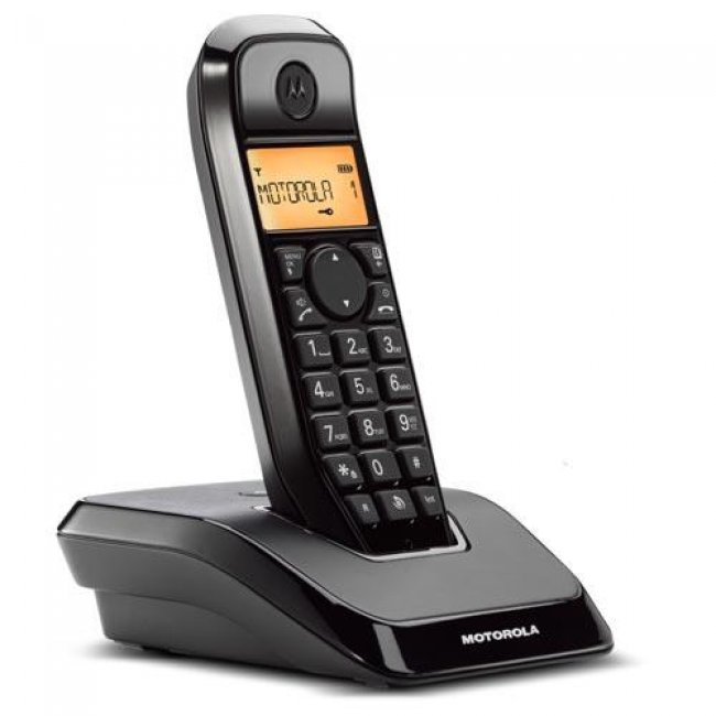 Teléfono inalámbrico Motorola S1201 Dect Negro