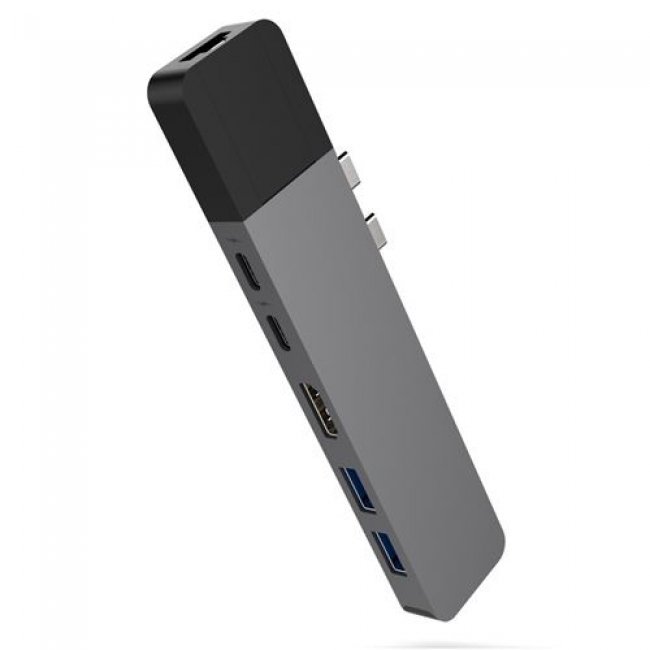 Adaptador Hub HyperDrive Net 6 en 2 para MacBook Pro 13