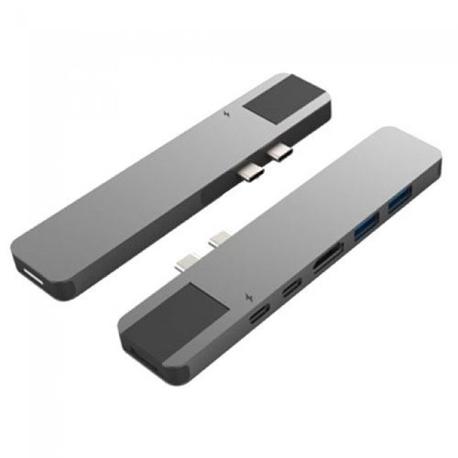 Adaptador Hub HyperDrive Net 6 en 2 para MacBook Pro 13