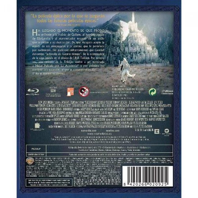 El Señor de los Anillos 3: El retorno del Rey - Blu-Ray