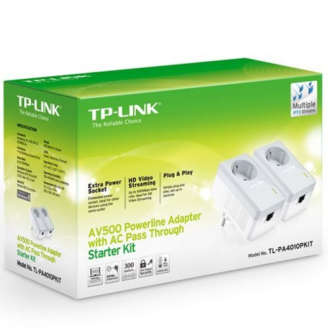 Kit de inicio Tp-Link TL-PA4010P Powerline AV500