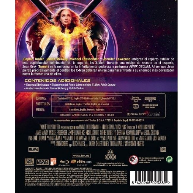 X-Men: Fénix oscura - Blu-Ray
