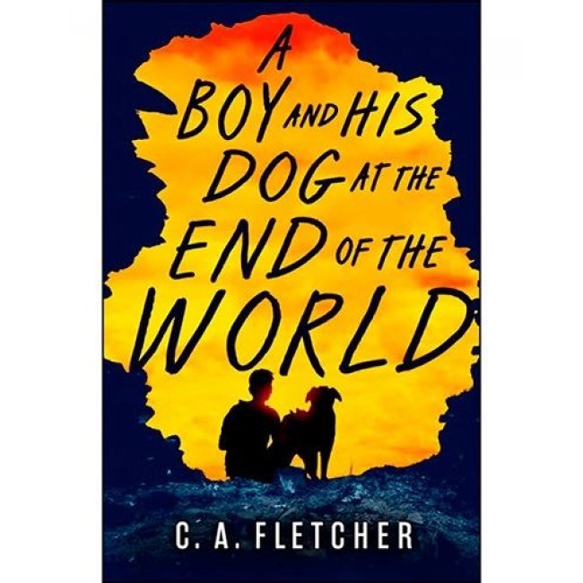 A boy and his dog at the end of the