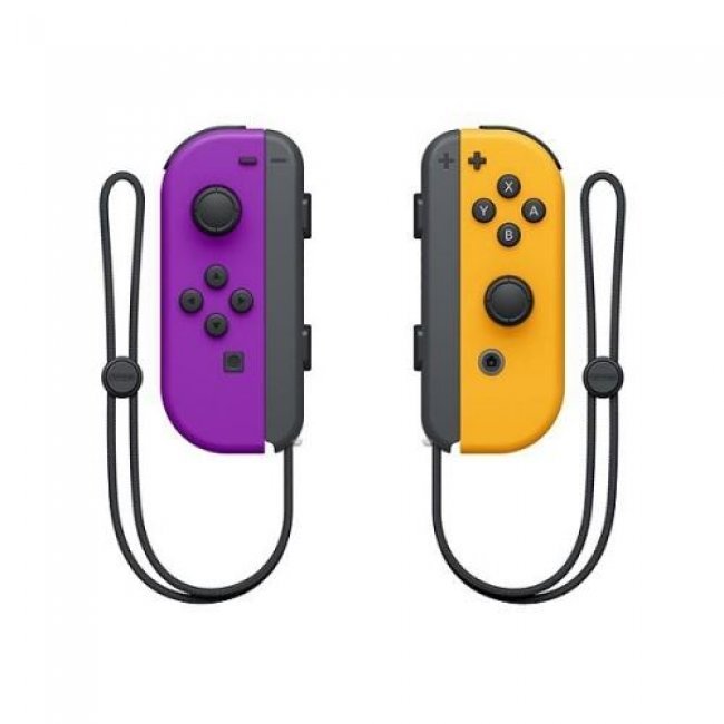 Set Mando Joy-Con morado / naranja neón - Nintendo Switch
