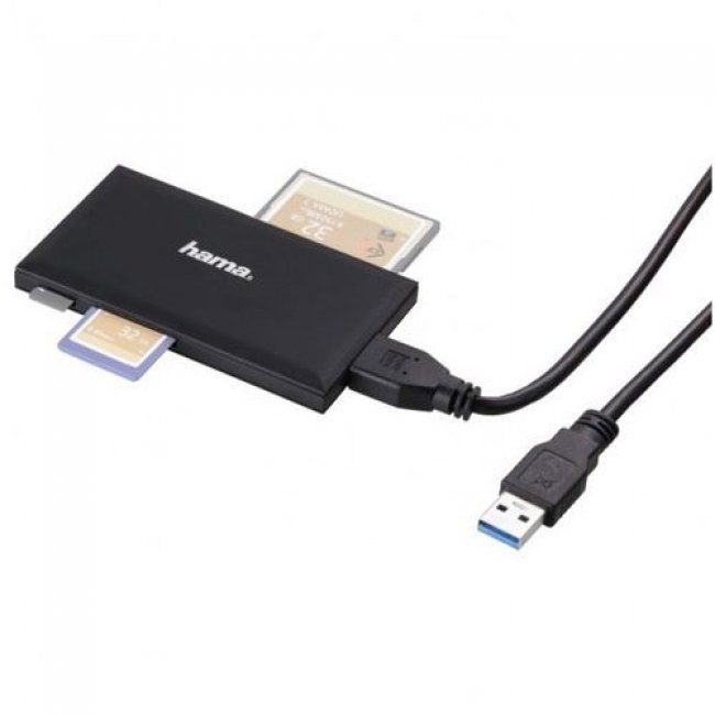 Lector de tarjetas universal Hama USB 3.0/SD/MicroSD