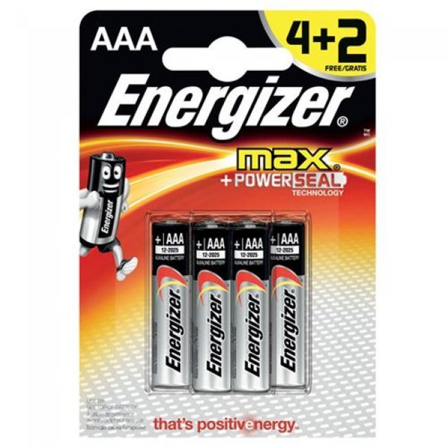 Pilas Alcalinas Energizer AAA BP4