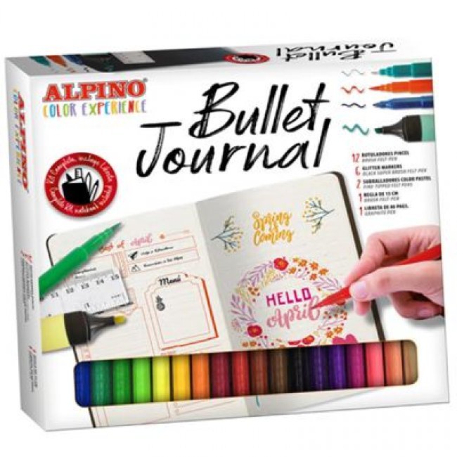 Set Alpino Bullet journal con rotuladores de colores