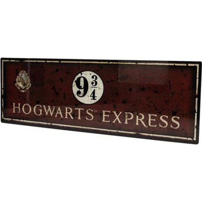 Póster de vidrio Harry Potter Expreso de Hogwarts Andén 9 y 3/4 60x20cm