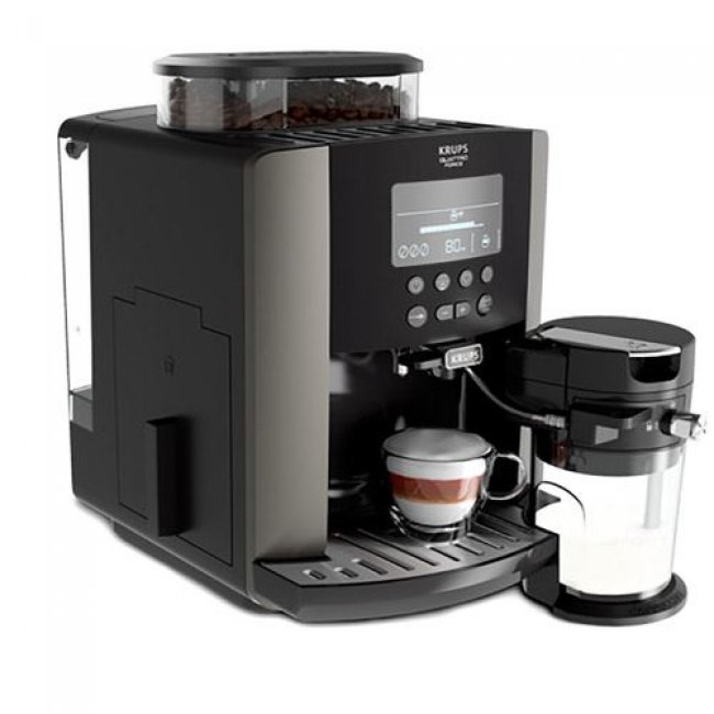 Cafetera superautomática Krups EA819E Negro