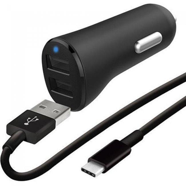 Cargador de coche Wefix 2x USB Negro