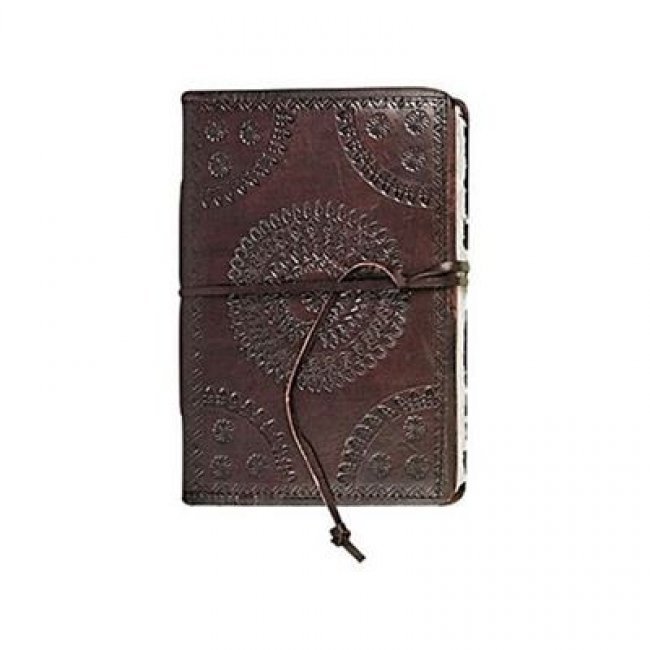 Cuaderno de piel con grabados