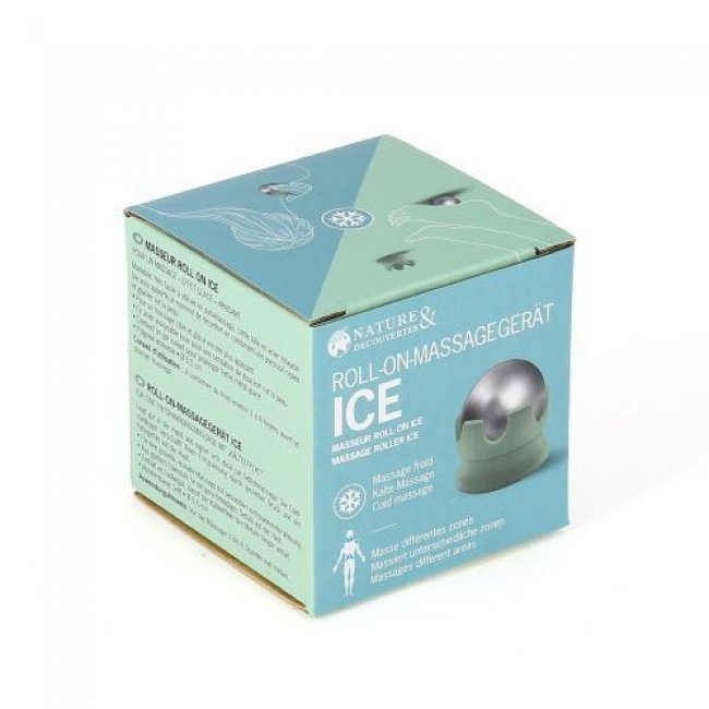 Masajeador Roll-on efecto frío Plata