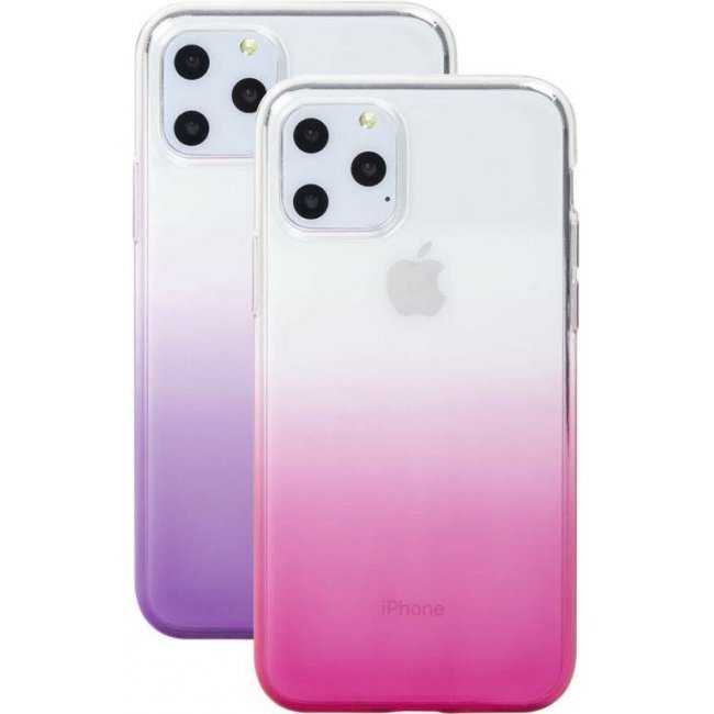 Kit 2 fundas Bigben Rosa/Púrpura para iPhone 11 Pro