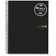 Libreta 10 Miquelrius A5 Negro Cuadrícula