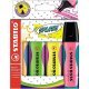 Estuche 4 Marcadores Fluorescentes STABILO Boss Splash