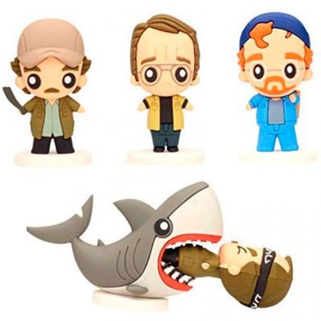 Set de 4 figuras Pokis - Tiburón
