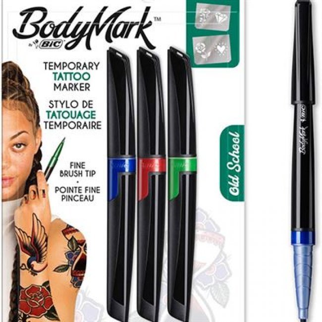 Bic 3+2 tatto bodymark old 10