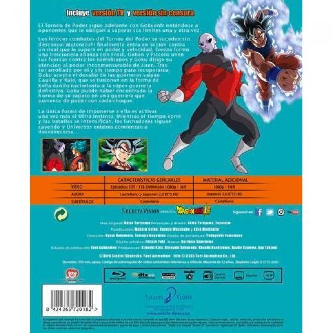Box Dragon Ball Super 9 Ep 105 a 118 - Blu-ray