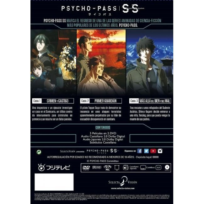 Psycho-Pass: Sinners of the System - DVD