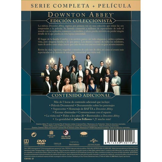 Downton Abbey Serie Completa + Película -DVD