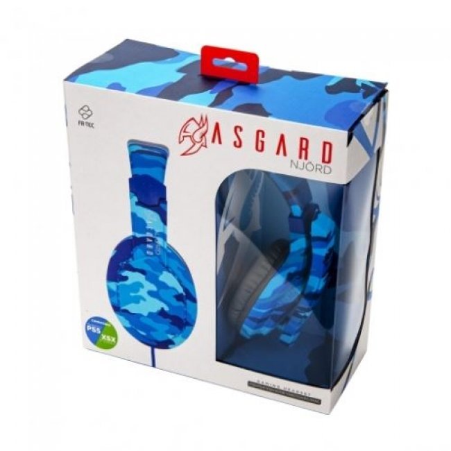 Headset gaming Argard Njörd Azul camuflaje Multiplataforma
