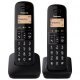 Teléfono inalámbrico Panasonic Dect KX-TGB612SPB Dúo Negro