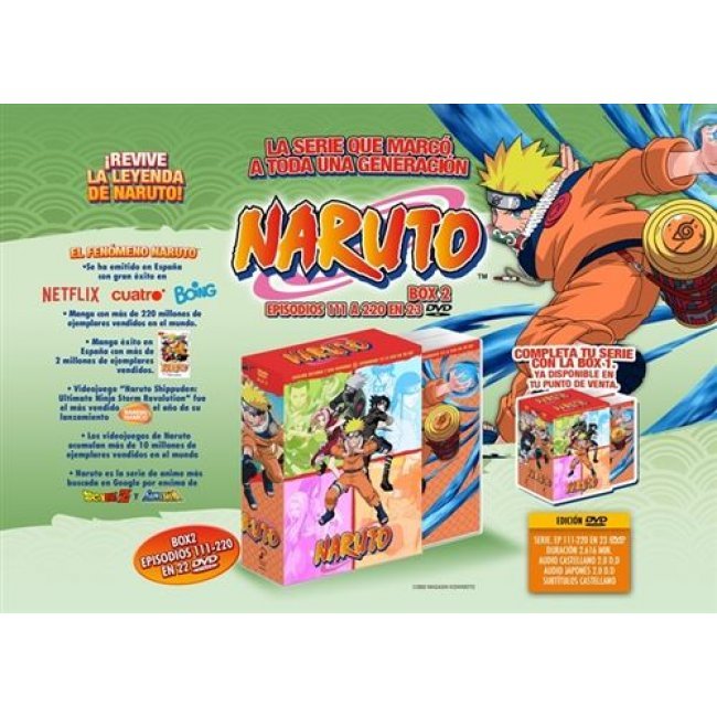 Naruto Box 2 Ep 111 a 220 - DVD
