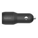 Cargador dual para coche Belkin Boost Charge USB-A 24 W  Negro
