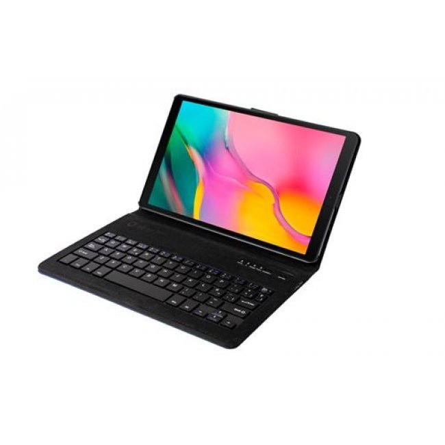 Funda con teclado SilverHT Bookcase Wave Rojo para Samsung Galaxy Tab A7 2020