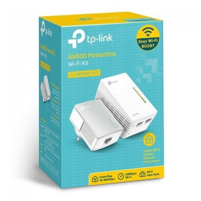 Kit Tp-Link Extensor Powerline WiFi AV600 a 300 Mbps
