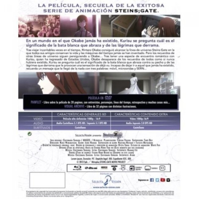 Steins Gate the Movie: Load Region of Déjà vu Ed Coleccionista - Blu-ray