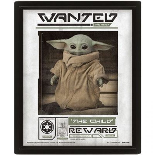Cuadro 3D Star Wars Baby Yoda