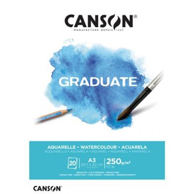 Bloc A3 Canson Graduate Acuarela