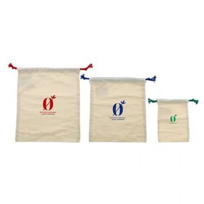 Set de 3 bolsas de algodón orgánico